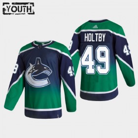 Barn Ishockey Vancouver Canucks tröja Braden Holtby 49 2020-21 Reverse Retro Authentic